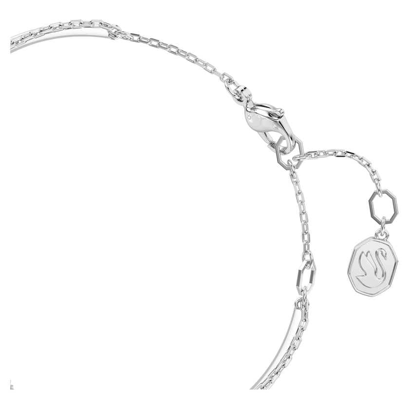 swarovski hyperbola bangle  infinity  white  rhodium plated