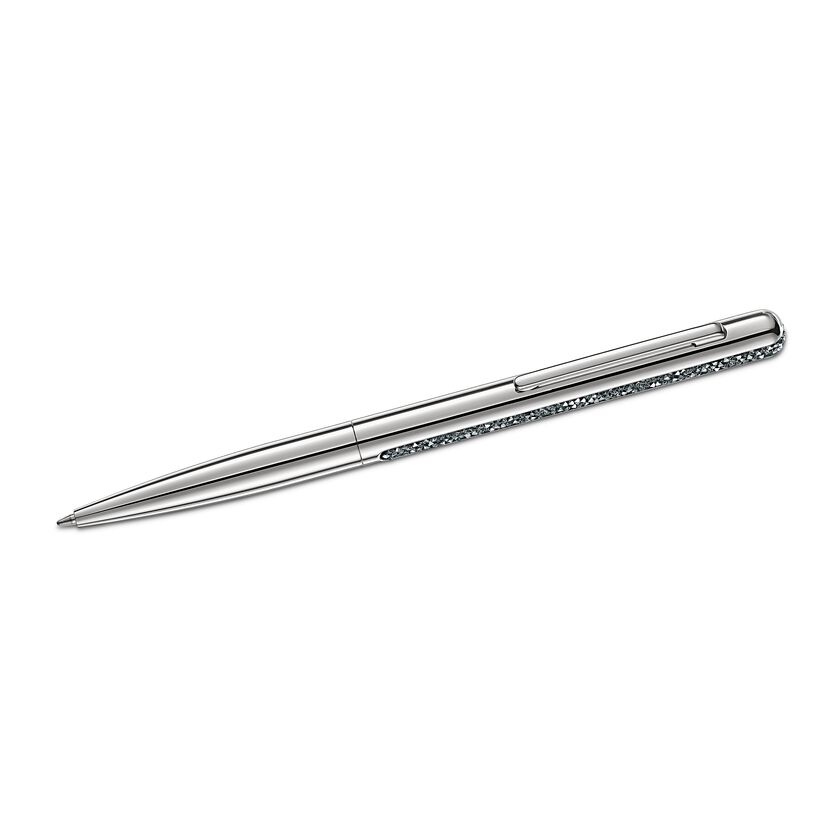 Crystal Shimmer Ballpoint Pen, Silver tone, Chromed plated