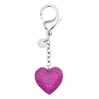 Lovely Bag Charm, Fuchsia, Stainless Steel