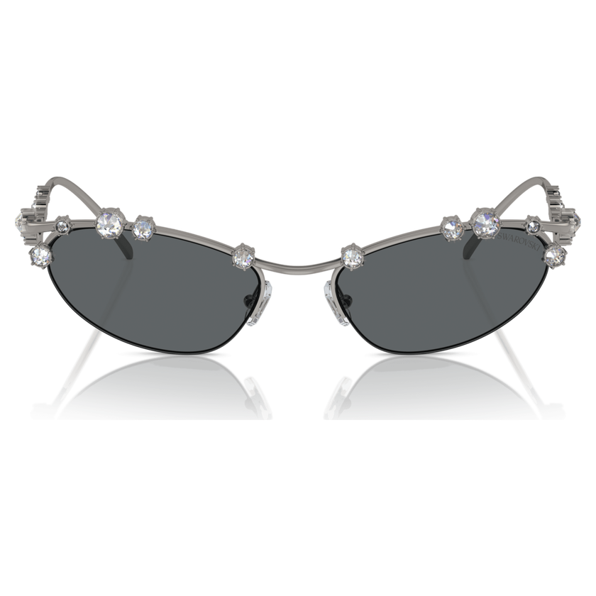 swarovski sunglasses  cat eye shape  sku001  silver tone