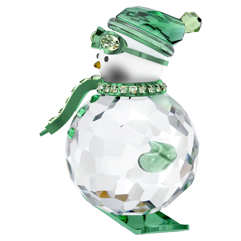 swarovski holiday cheers dulcis snowman  green