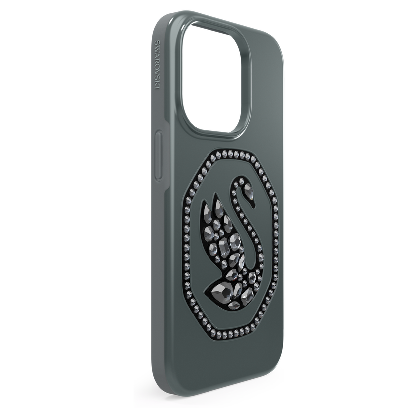 swarovski signum smartphone case  swan  iphone  14 pro  black