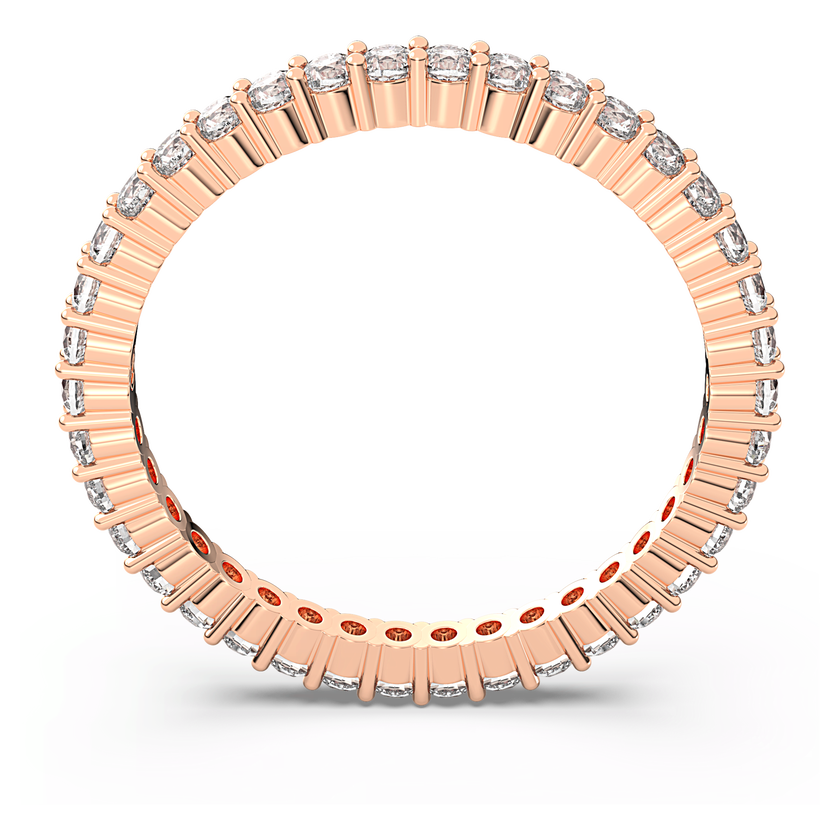 swarovski matrix vittore ring  round cut  white  18k rose gold finish