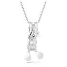 swarovski disney donald duck layered pendant white rhodium plated