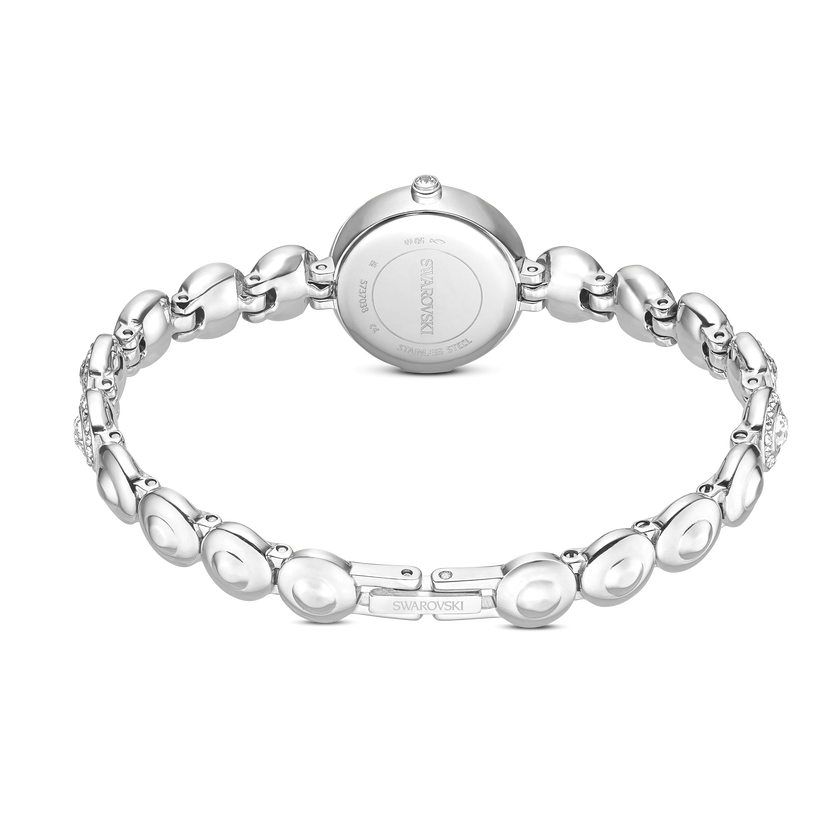 swarovski una angelic watch  crystal bracelet  silver tone  stainless steel
