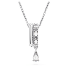 swarovski imber pendant mixed cuts white rhodium plated