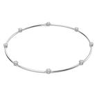 Constella necklace, Round cut, White, Rhodium plated