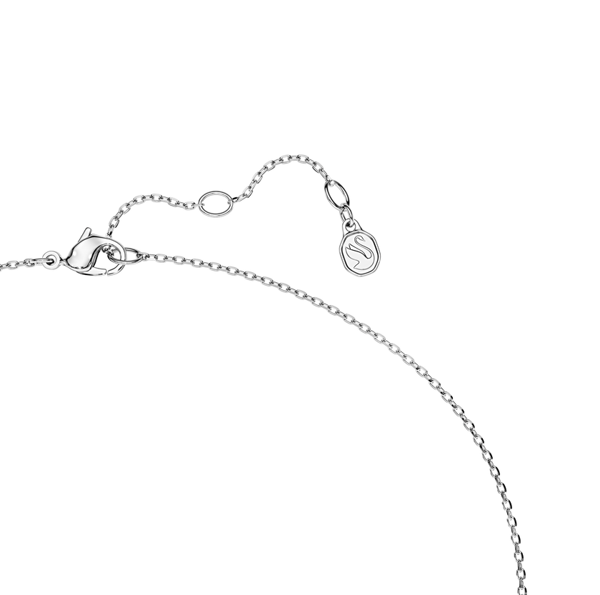swarovski octagon necklace  lab grown diamonds 0 7 ct tw  round shape  sterling silver