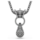 swarovski sublima pendant mixed cuts white ruthenium plated