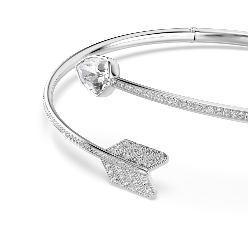 swarovski idyllia choker  mixed cuts  arrow  white  rhodium plated