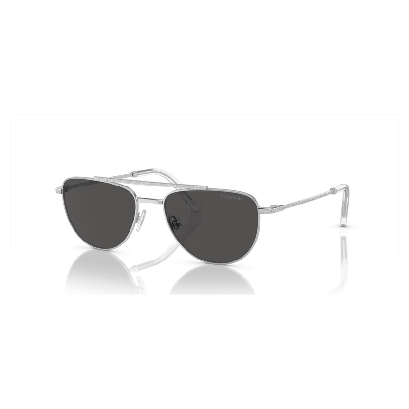swarovski sunglasses  pilot shape  sk7007el  black