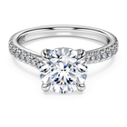 swarovski eternity solitaire ring laboratory grown diamonds 2 25 ct tw round cut 18k white gold