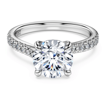 swarovski eternity solitaire ring  laboratory grown diamonds 2 25 ct tw  round cut  18k white gold