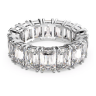 swarovski matrix vittore ring  rectangular cut  white  rhodium plated
