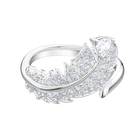 swarovski nice motif ring white rhodium plated