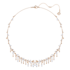 Mayfly Necklace, Large, White, Rose Gold Plating