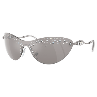 swarovski sunglasses mask silver tone