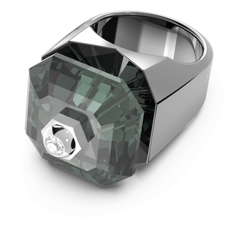 swarovski numina cocktail ring  black  ruthenium plated