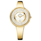 Crystalline Bracelet Watch, Gold Tone