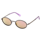 Millenia Sunglasses, Oval, Narrow, Black