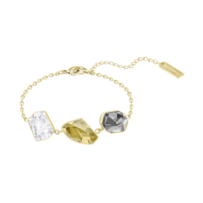 Prisma Bracelet, Multi-colored, Gold-tone plated