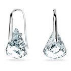 swarovski lunar drop earrings blue rhodium plated