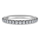 swarovski eternity band ring laboratory grown diamonds 0 4 ct tw 18k white gold