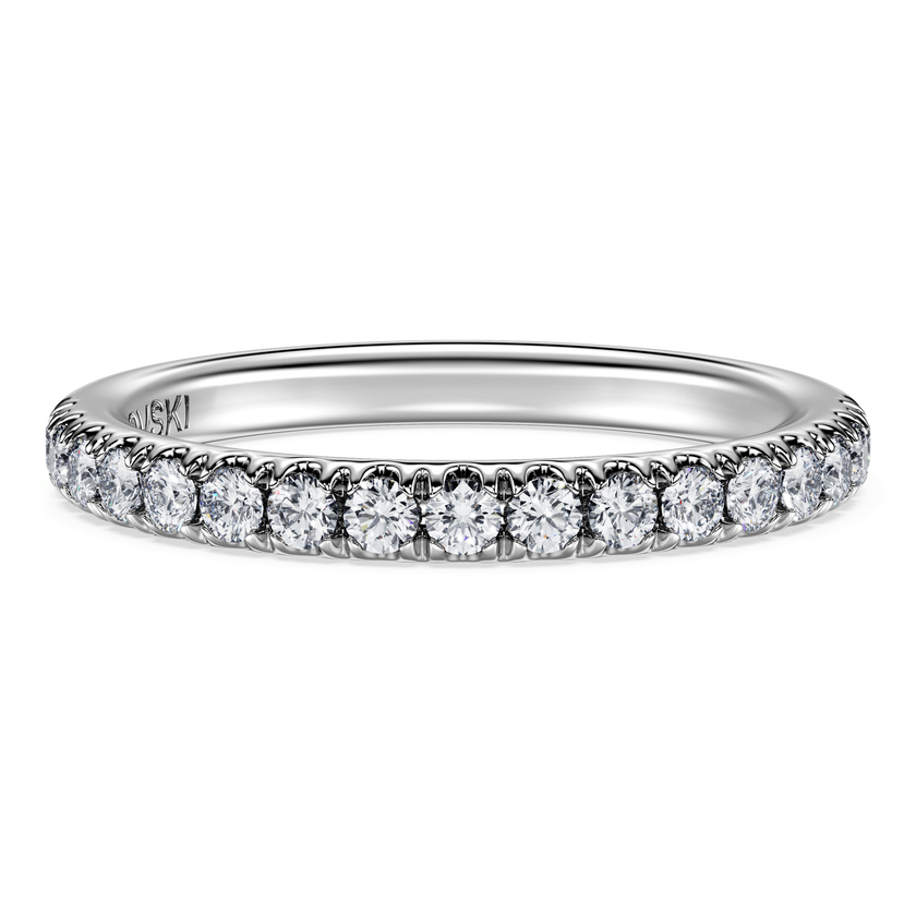 swarovski eternity band ring  laboratory grown diamonds 0 4 ct tw  18k white gold