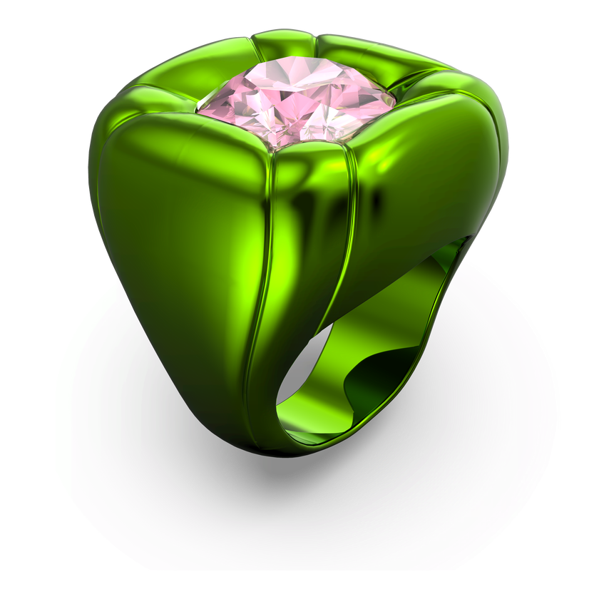 swarovski dulcis cocktail ring  green