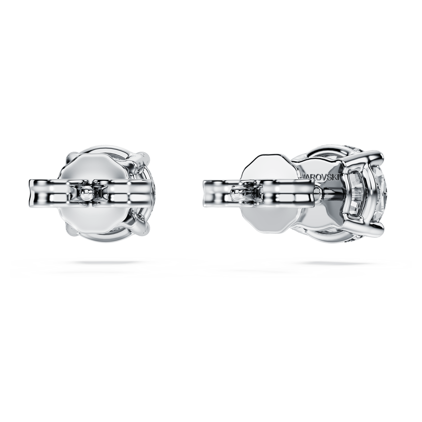 swarovski eternity stud earrings  laboratory grown diamonds 2 ct tw  18k white gold