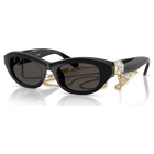 swarovski sunglasses pillow shape black