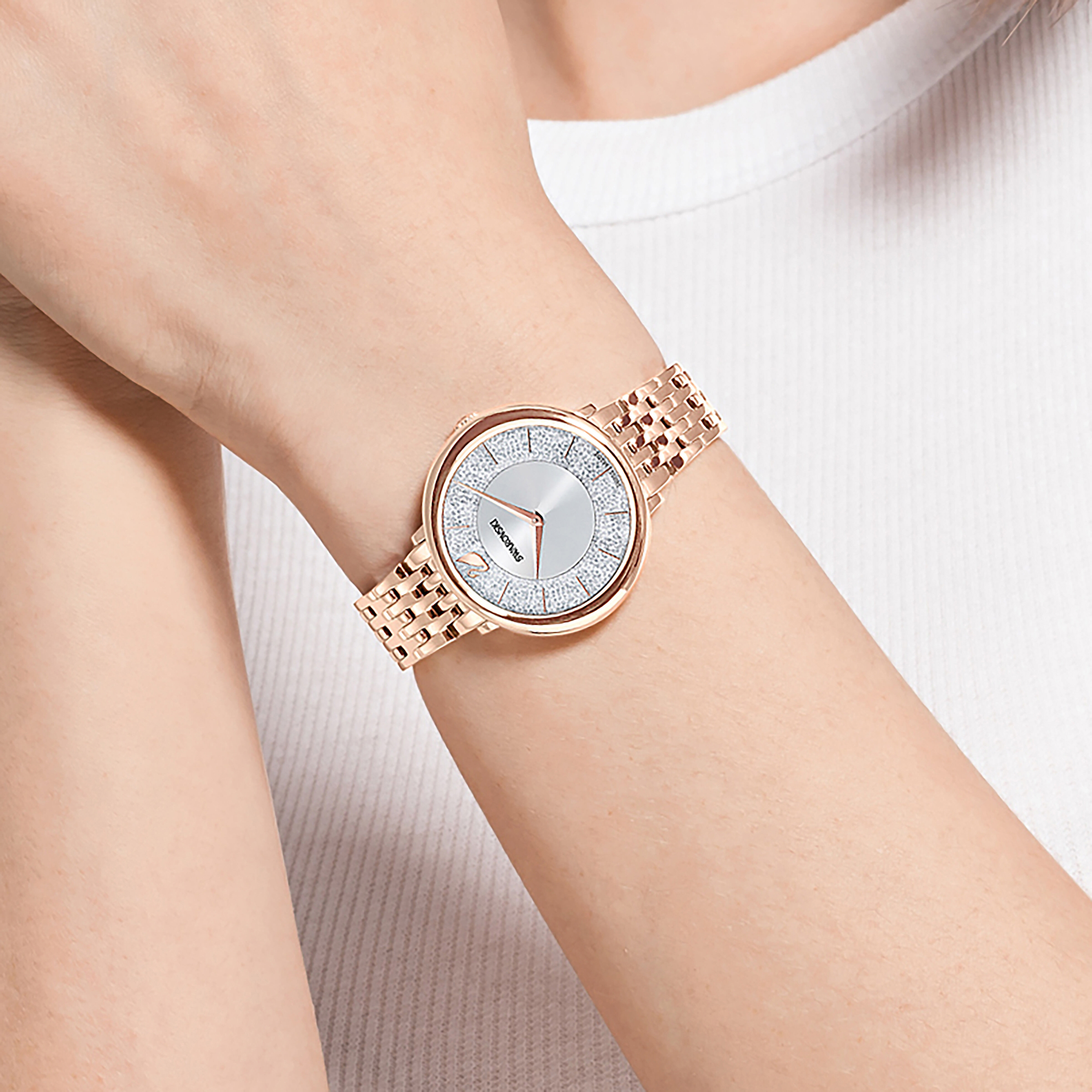 Swarovski watch hotsell rose gold