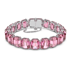 swarovski millenia bracelet octagon cut crystals pink rhodium plated