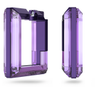swarovski lucent hoop earrings purple