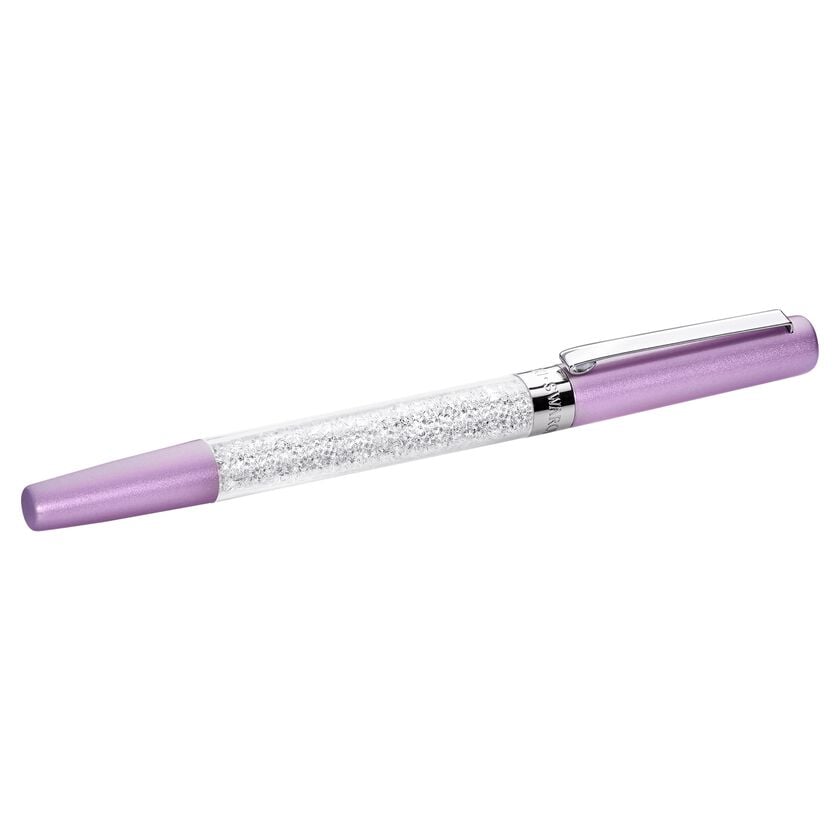 Crystalline Stardust Rollerball Pen, Light Lilac