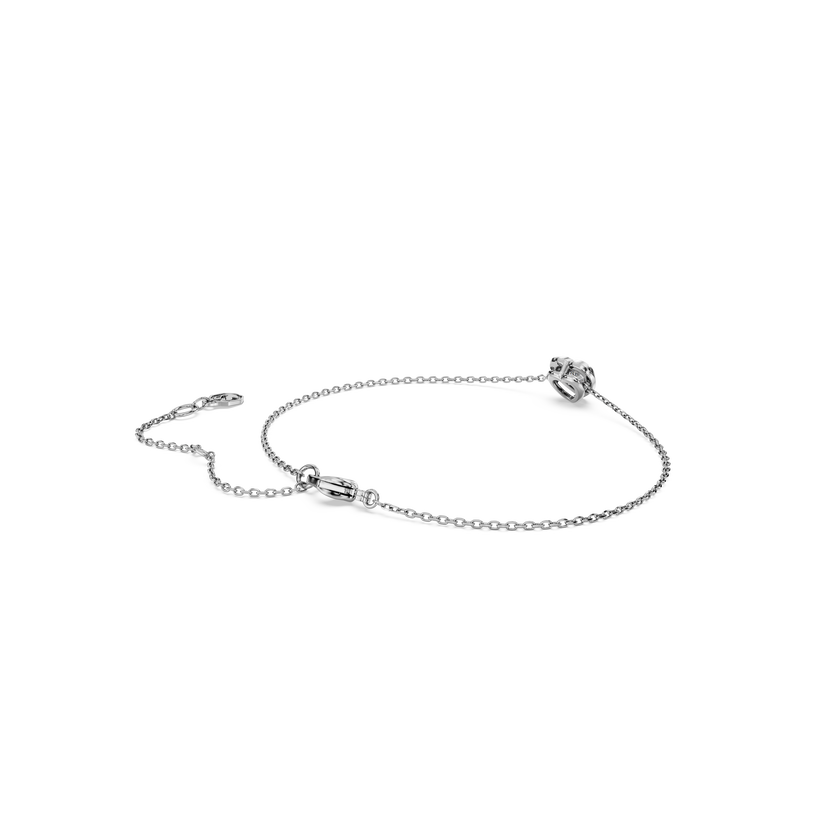 swarovski eternity bracelet  lab grown diamonds 0 5 ct tw  heart shape  sterling silver