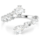 swarovski matrix bangle mixed cuts white rhodium plated