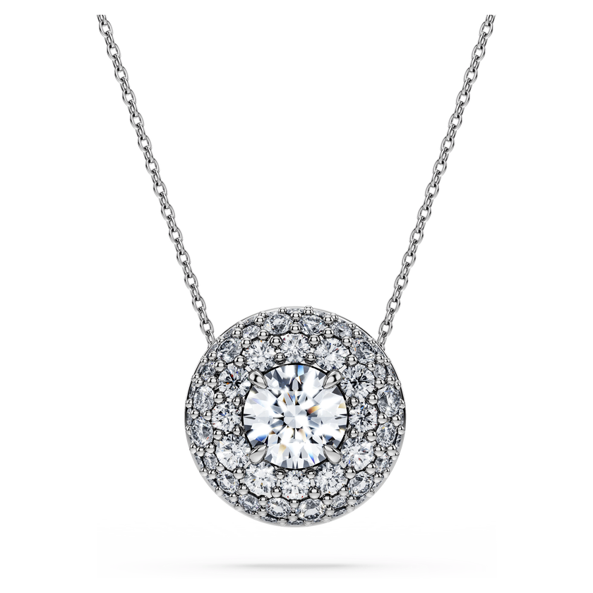 swarovski eternity pendant  laboratory grown diamonds 2 ct tw  18k white gold