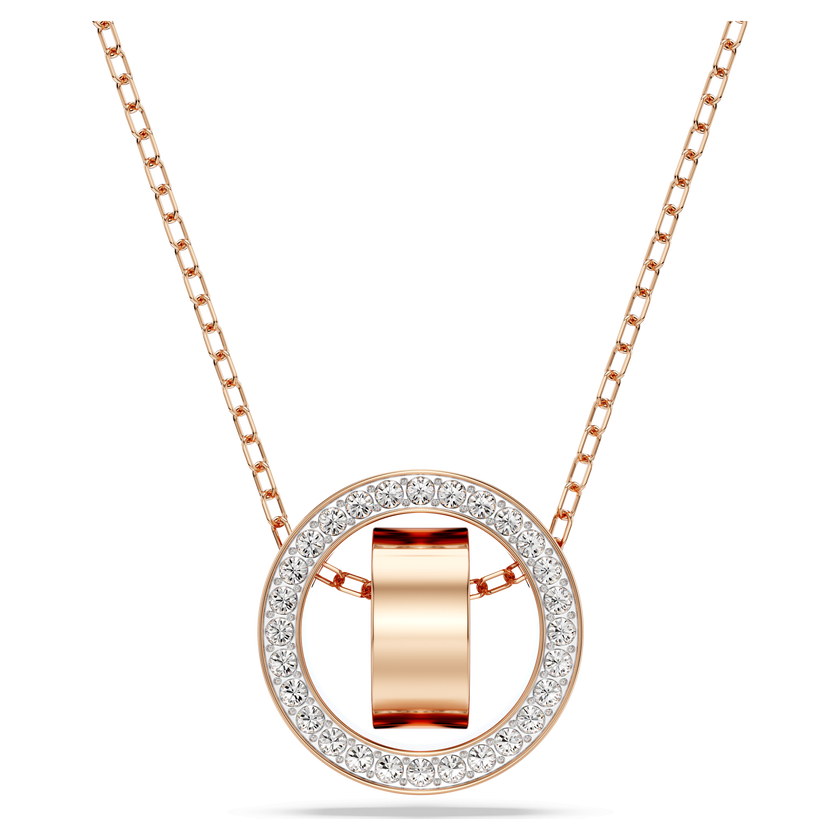 swarovski dextera pendant  pav   white  18k rose gold finish