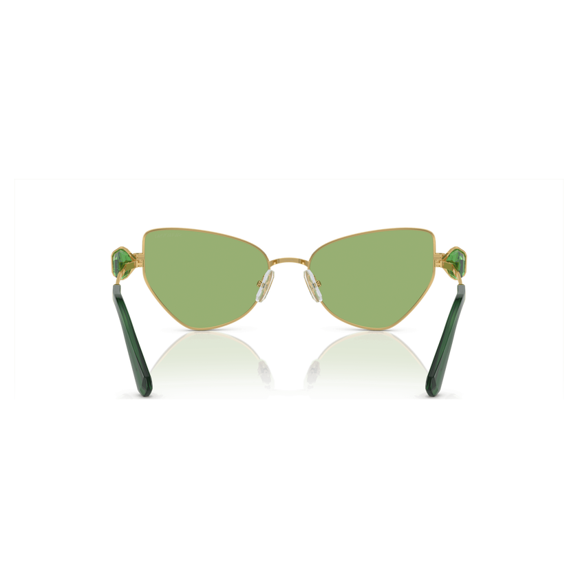 swarovski sunglasses  cat eye shape  sk7003el  green