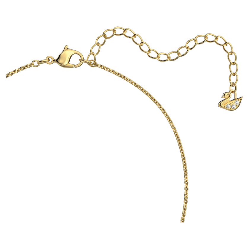 swarovski lovely necklace  heart  white  gold tone plated