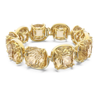 Harmonia bracelet, Cushion cut, Gold tone, Gold-tone plated