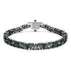 swarovski matrix bracelet triangle cut black ruthenium plated