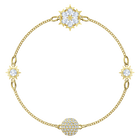 Swarovski Remix Collection Snowflake Strand, White, Gold-tone plated