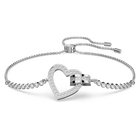 Lovely Bracelet, White, Rhodium Plating