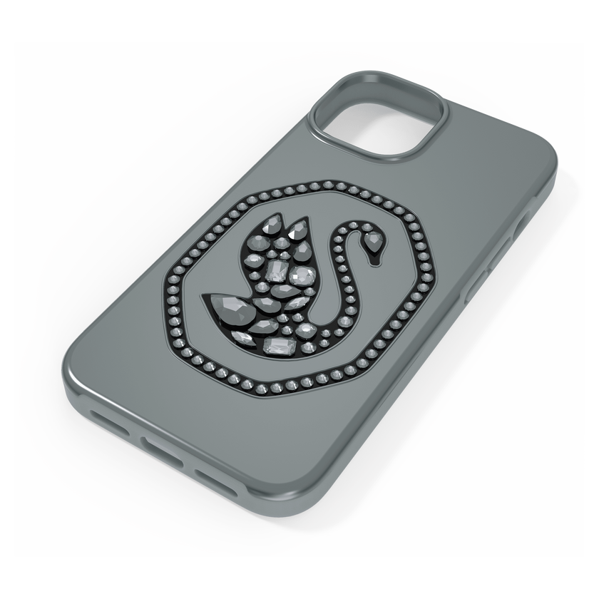swarovski signum smartphone case  swan  iphone  14  black