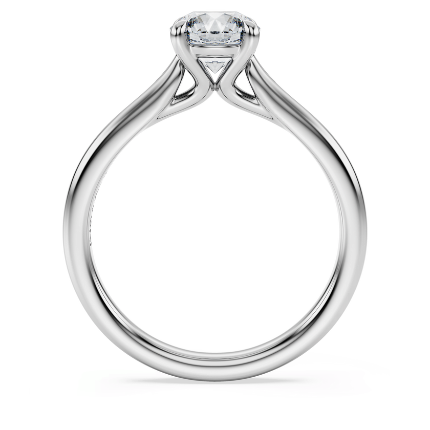swarovski eternity solitaire ring  lab grown diamonds 1 ct tw  round shape  18k white gold
