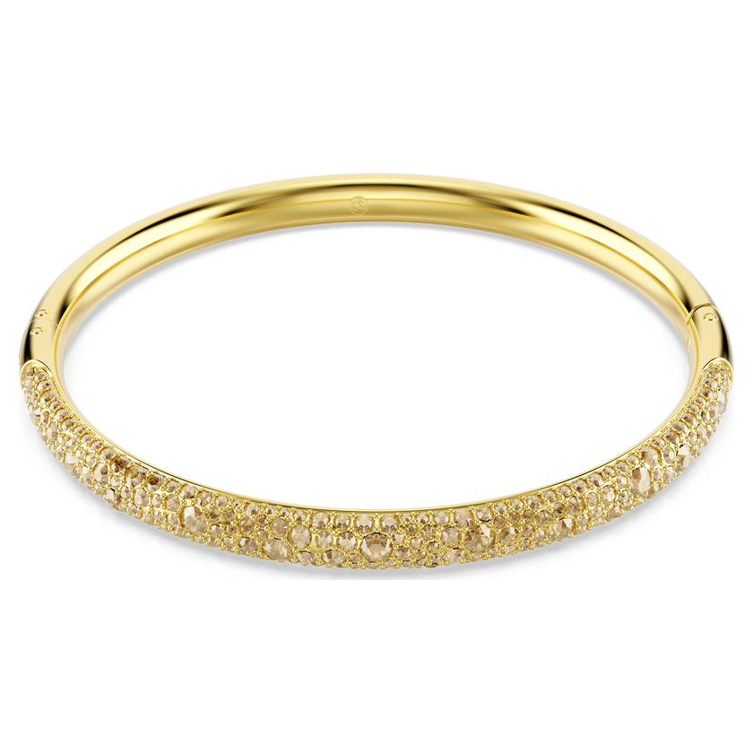 swarovski sublima bangle  snow pav   white  gold tone plated