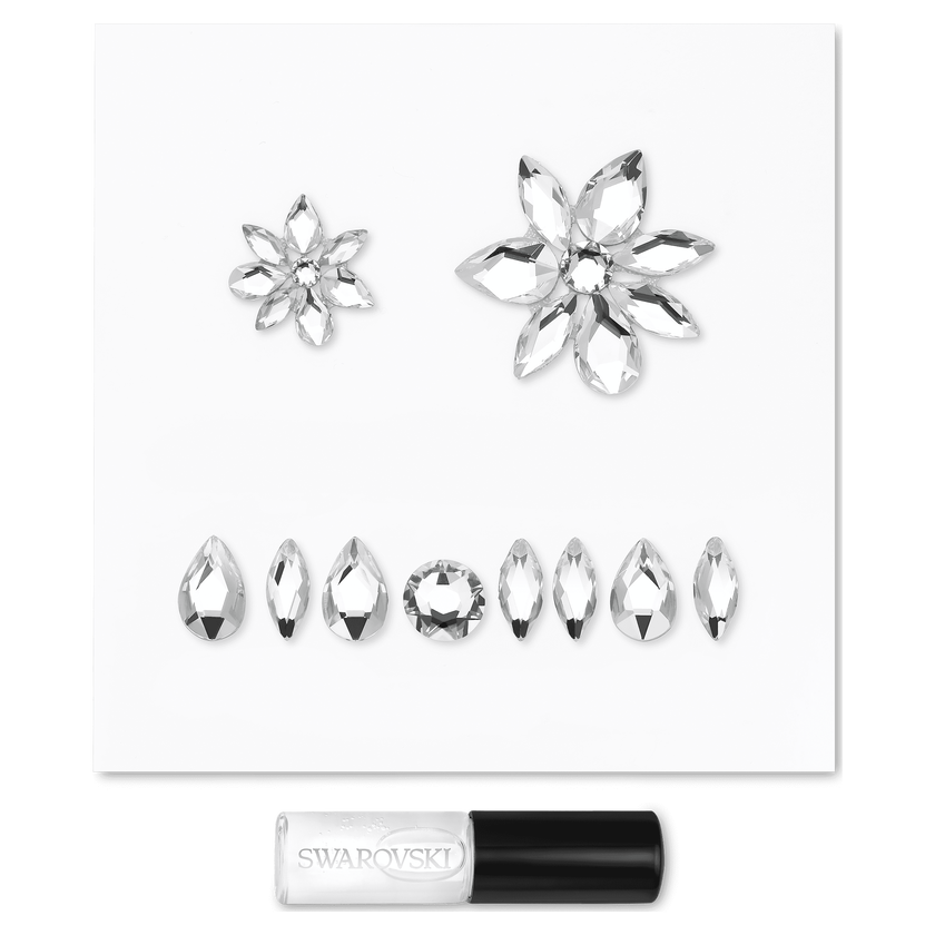 swarovski body jewel set  white