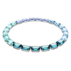 swarovski millenia necklace octagon cut crystals multicolored rhodium plated